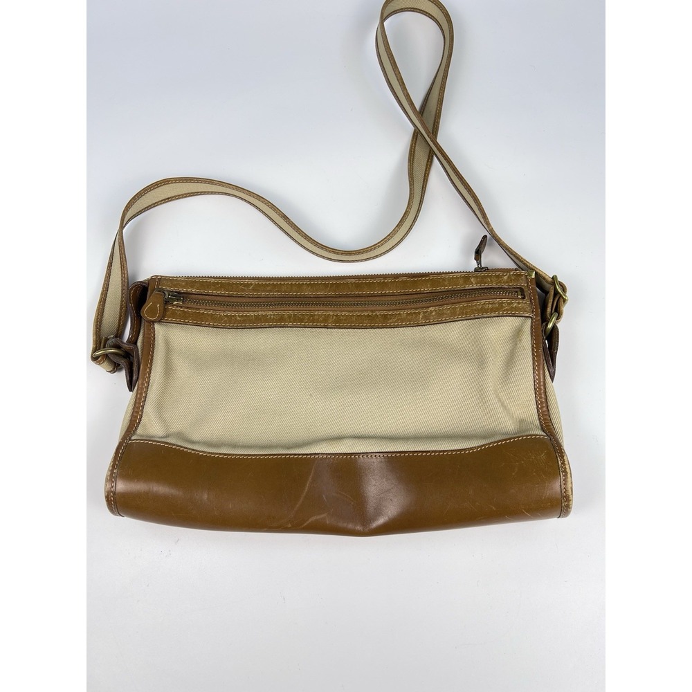Vintage Ghurka No 10 The Envoy Canvas Leather Shoulder Bag Marley Hodgson USA - Picture 3 of 9